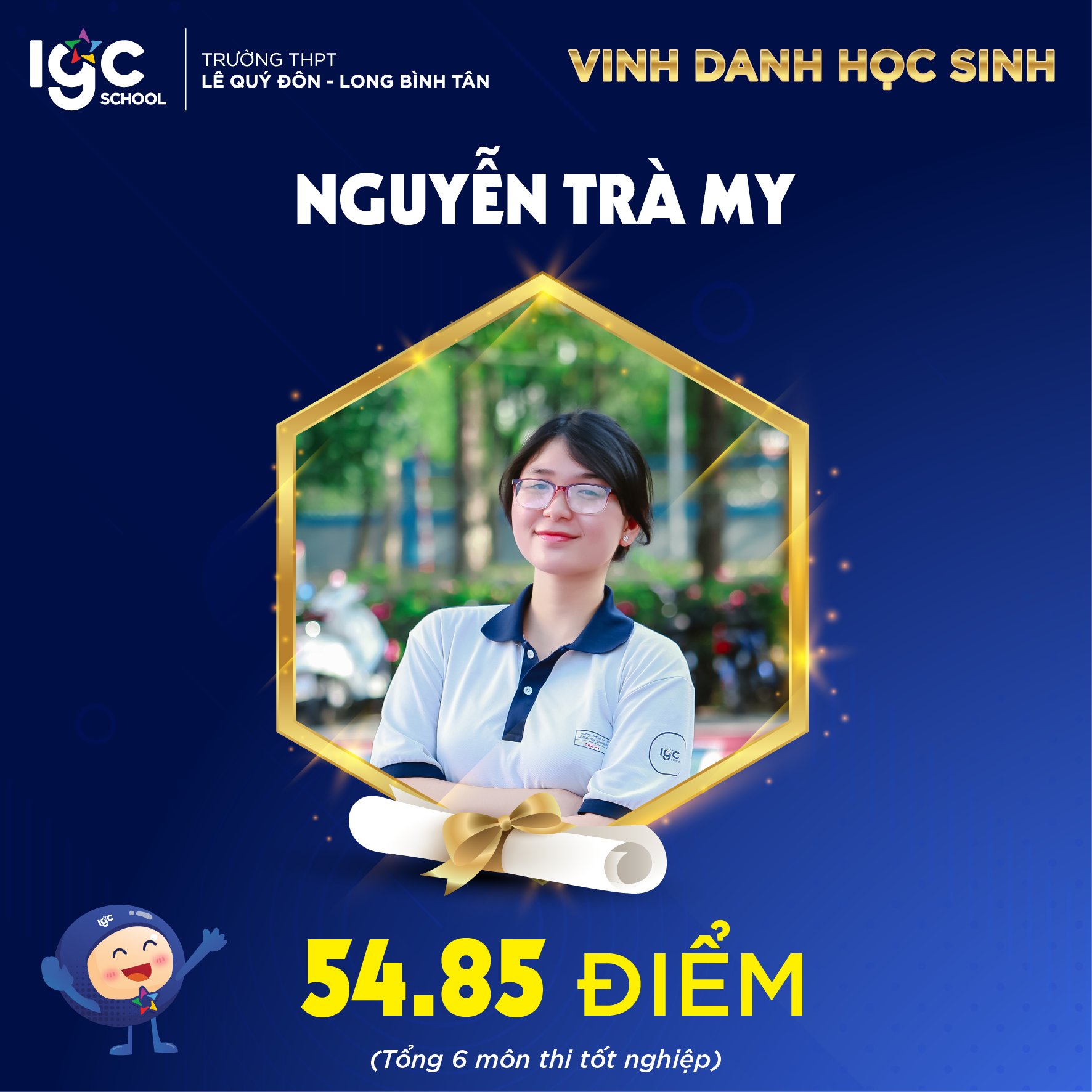 VINH DANH HỌC SINH ĐẠT KẾT QUẢ CAO TRONG KÌ THI THPT QUỐC GIA 2024