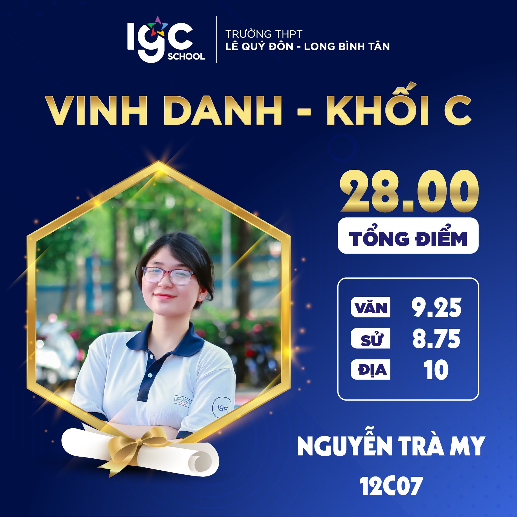 CHÚC MỪNG & VINH DANH HỌC SINH ĐẠT THÀNH TÍCH CAO TẠI KỲ THI THPT QUỐC GIA 2024!