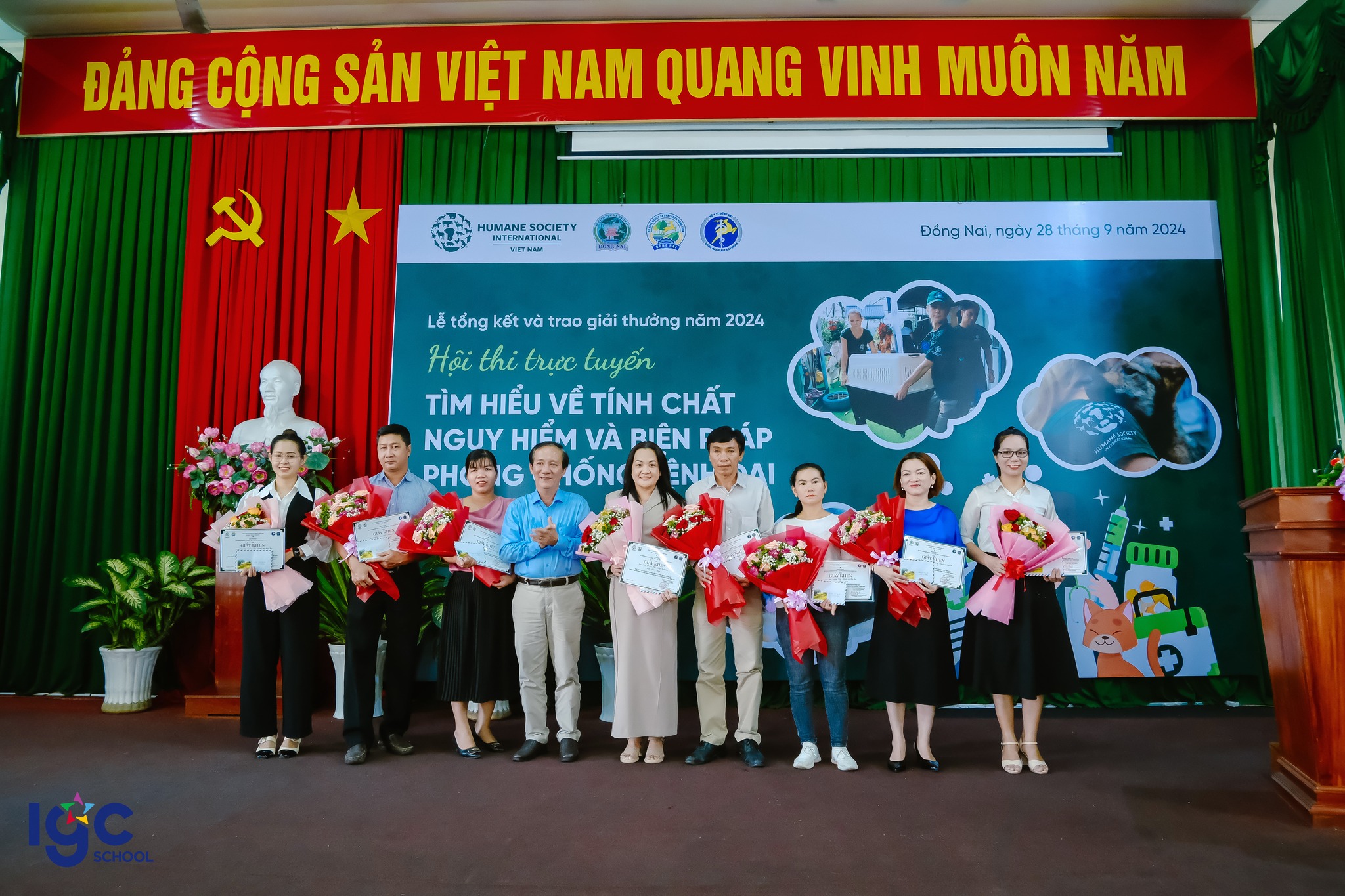 Trường THPT Lê Quý Đôn - Long Bình Tân đạt Giải Nhì Tập Thể cuộc thi trực tuyến “Tìm hiểu về tính chất nguy hiểm và biện pháp phòng chống bệnh Dại” tỉnh Đồng Nai 2024