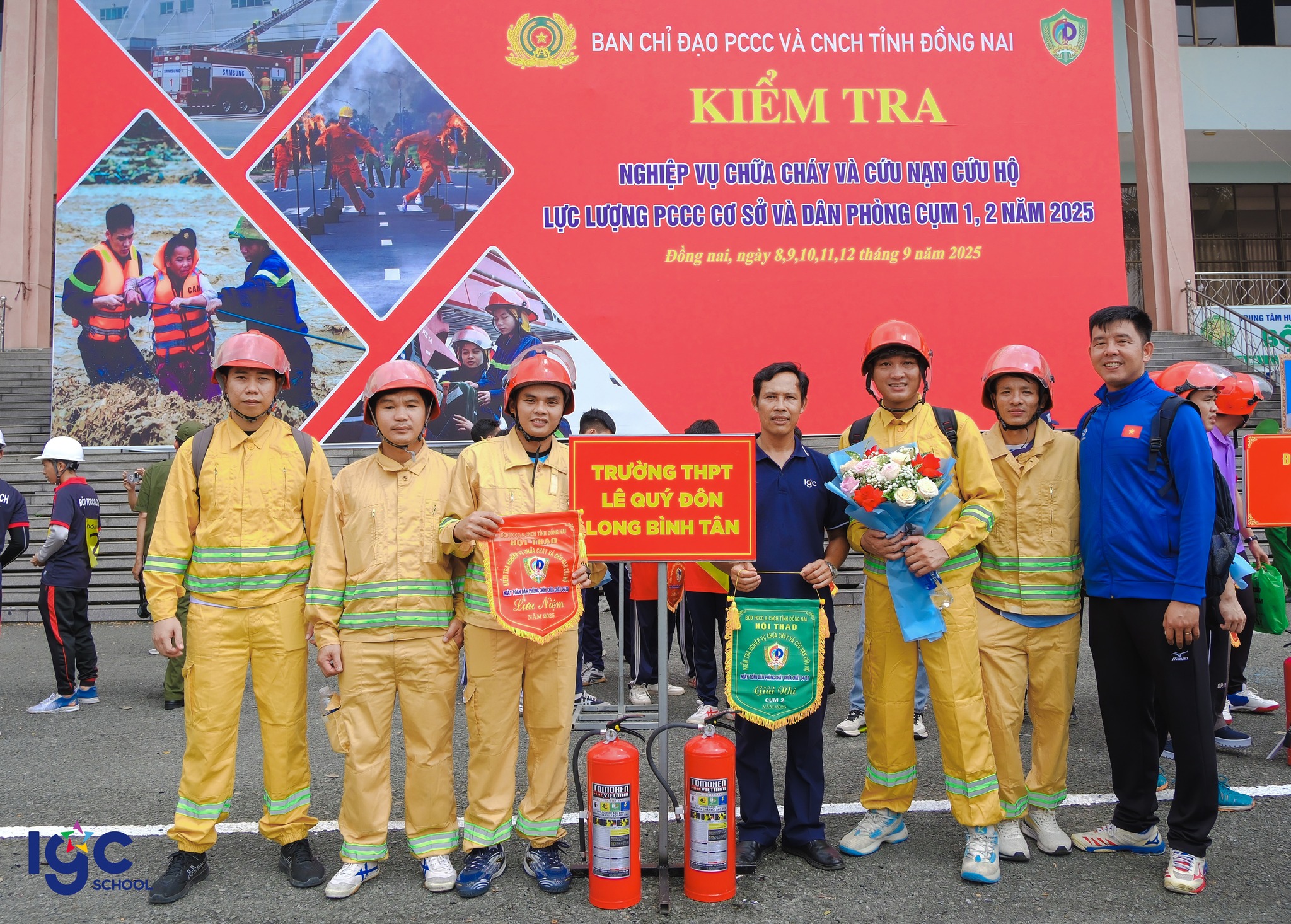 THPT LÊ QUÝ ĐÔN – LONG BÌNH TÂN ĐOẠT GIẢI NHÌ TẠI HỘI THAO PCCC CỤM 2 ĐỒNG NAI
