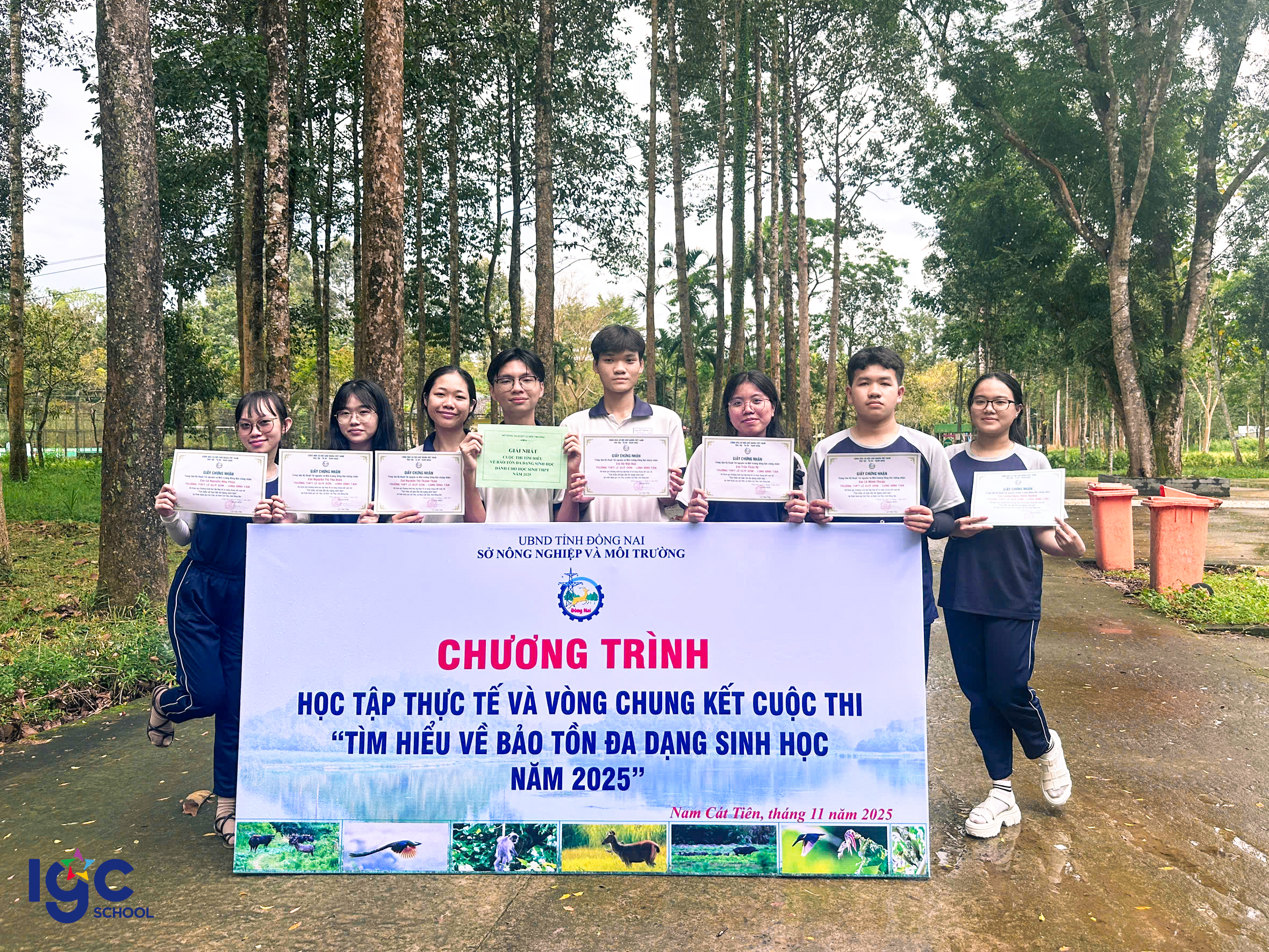 VINH DỰ VÀ TỰ HÀO – HỌC SINH LÊ QUÝ ĐÔN – LONG BÌNH TÂN ĐẠT GIẢI NHẤT CUỘC THI “TÌM HIỂU VỀ BẢO TỒN ĐA DẠNG SINH HỌC” NĂM 2025