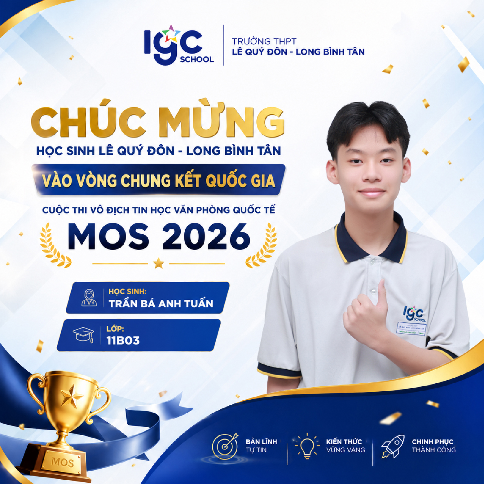 HỌC SINH LÊ QUÝ ĐÔN - LONG BÌNH TÂN TOP 6 MIỀN NAM XUẤT SẮC BƯỚC VÀO VÒNG CHUNG KẾT QUỐC GIA CUỘC THI 𝗠𝗢𝗦 𝗪𝗢𝗥𝗟𝗗 𝗖𝗛𝗔𝗠𝗣𝗜𝗢𝗡𝗦𝗛𝗜𝗣 𝟮𝟬𝟮𝟲