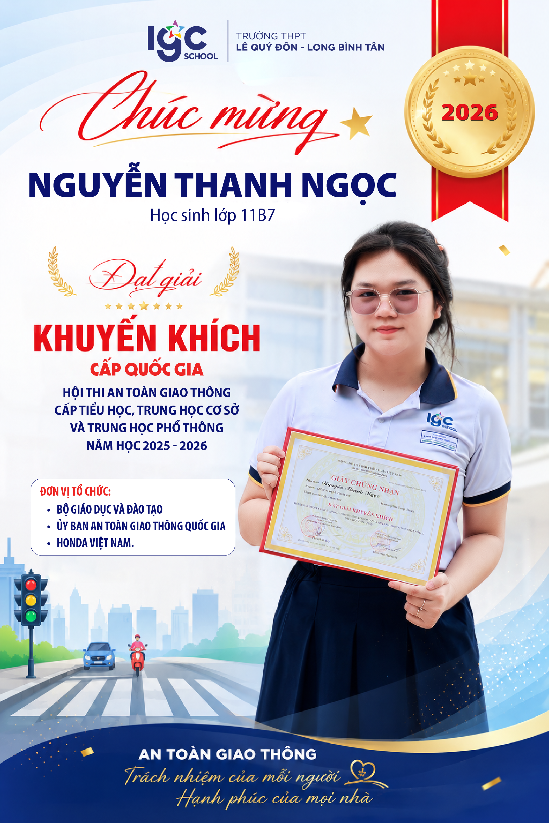 HỌC SINH LÊ QUÝ ĐÔN - LONG BÌNH TÂN ĐẠT GIẢI KHUYẾN KHÍCH CẤP QUỐC GIA