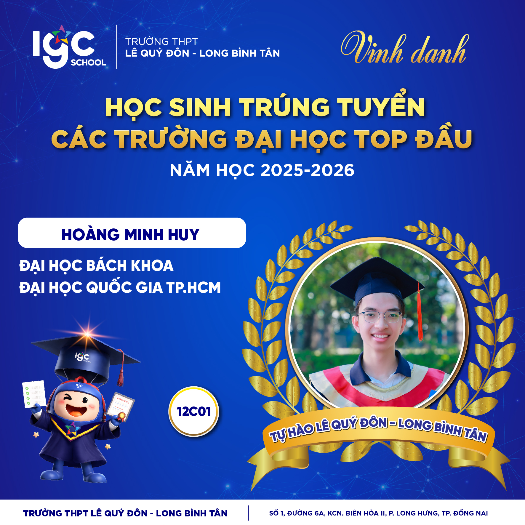 VINH DANH 2k8 LÊ QUÝ ĐÔN – LONG BÌNH TÂN - CHINH PHỤC GIẢNG ĐƯỜNG ĐẠI HỌC TOP ĐẦU